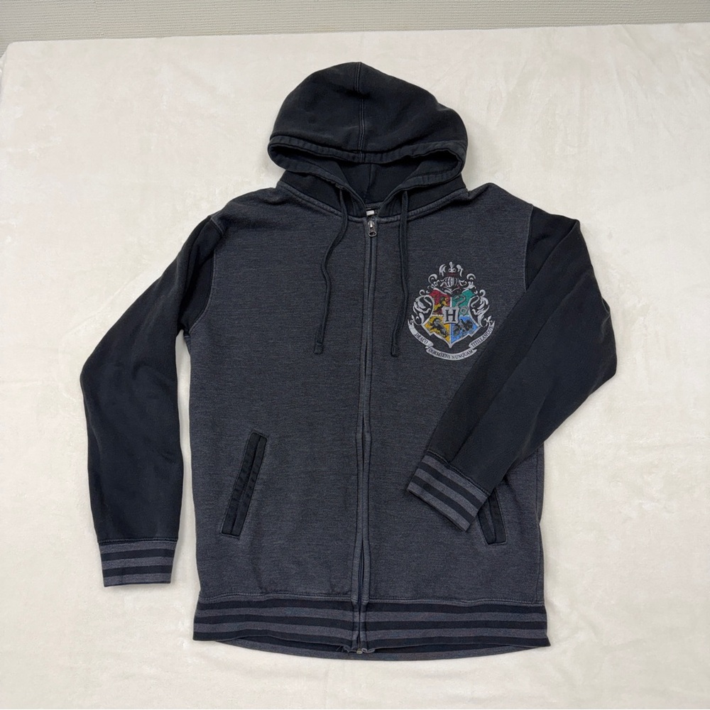 Hooded Sweatshirt with Crest - Dark Gray